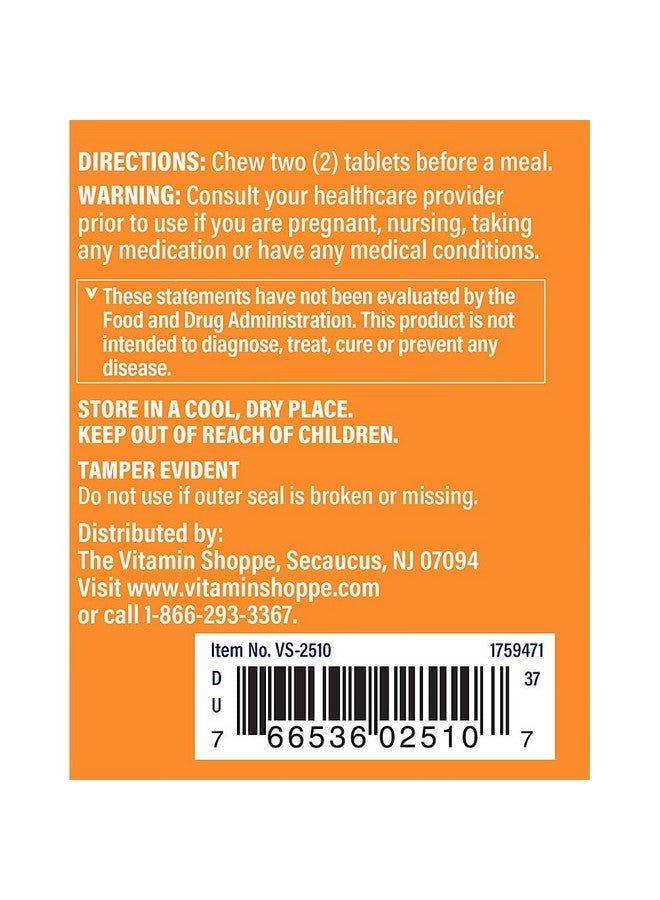 The Vitamin Shoppe DGL (Deglycyrrhizinated Licorice) 760MG, Stomach Soothing Herbal Supplement (100 Chewable Tablets) - Image 4