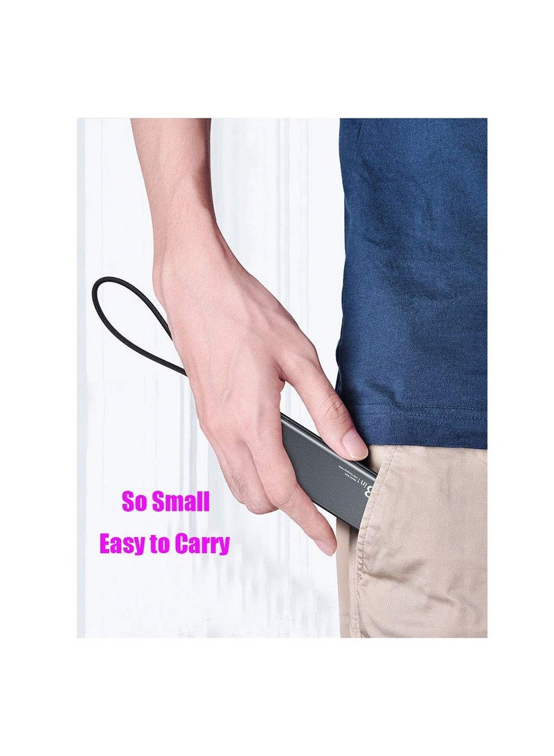 SYOSI Multi Charging Cable 3 in 1 Data Cable, Multi Charging Cable Magic Box, 3 in 1 Portable Nylon Braided Charge Cable Fast Charging Cord Compatible with Micro USB/Type-C/i-Products Devices, Grey - Image 5