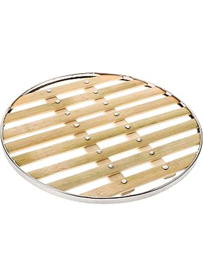 Stainless Steel Steamer Mat 25cm Round Non Stick Reusable Liner For Dumplings Vegetables - Image 1