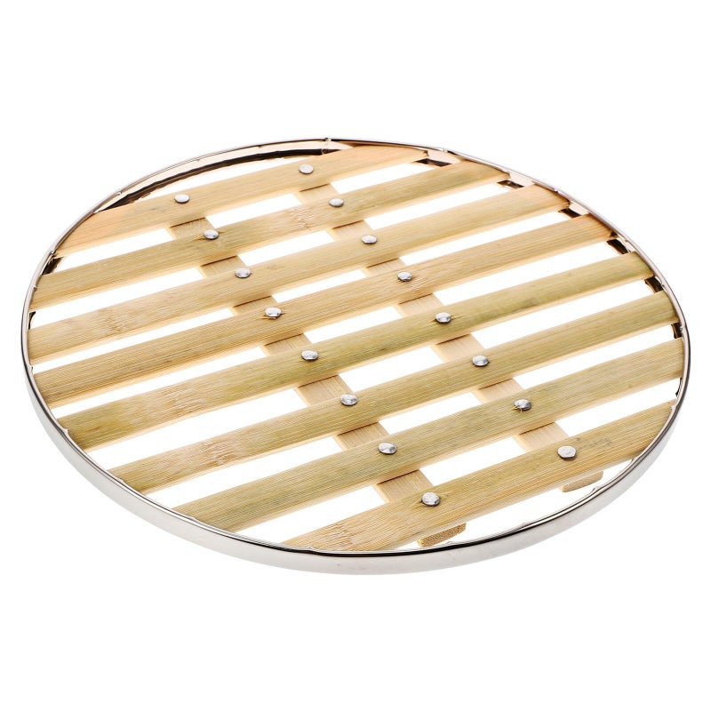 Stainless Steel Steamer Mat 25cm Round Non Stick Reusable Liner For Dumplings Vegetables - Image 2