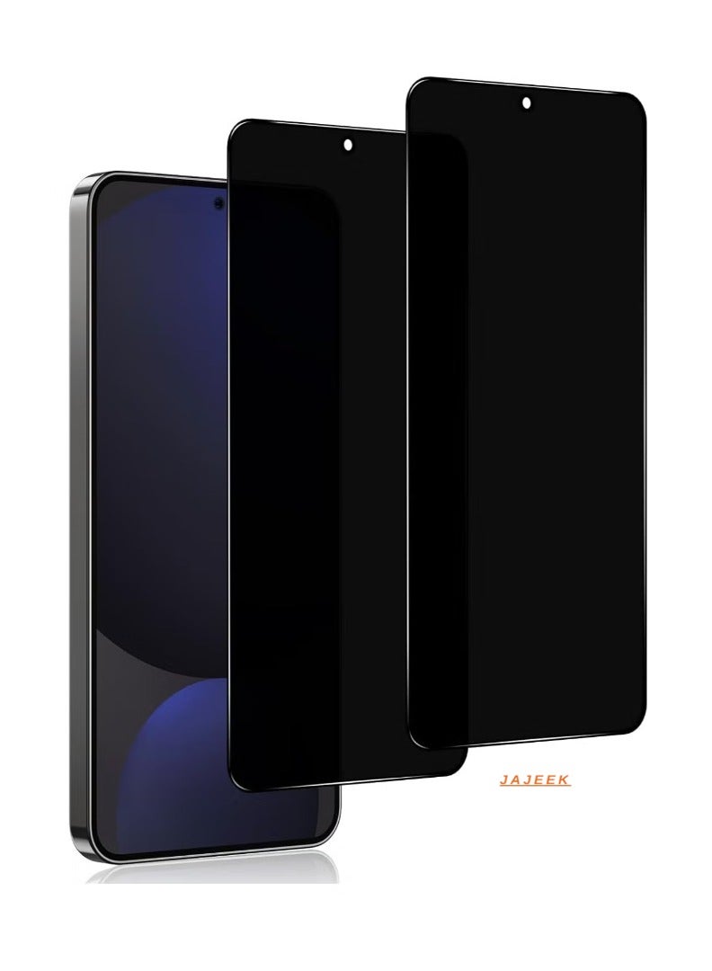 JAJEEK Tempered Glass Screen Protector for Samsung Galaxy S24 FE – [Pack of 2] Anti-Spy Privacy Screen Protector, 9H Hardness Tempered Glass Film, Bubble-Free Privacy Protection for S24FE - Image 1