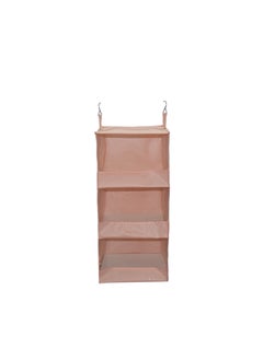 Closet Organizer Hanging Storage Bag Pink three-layer storage bag