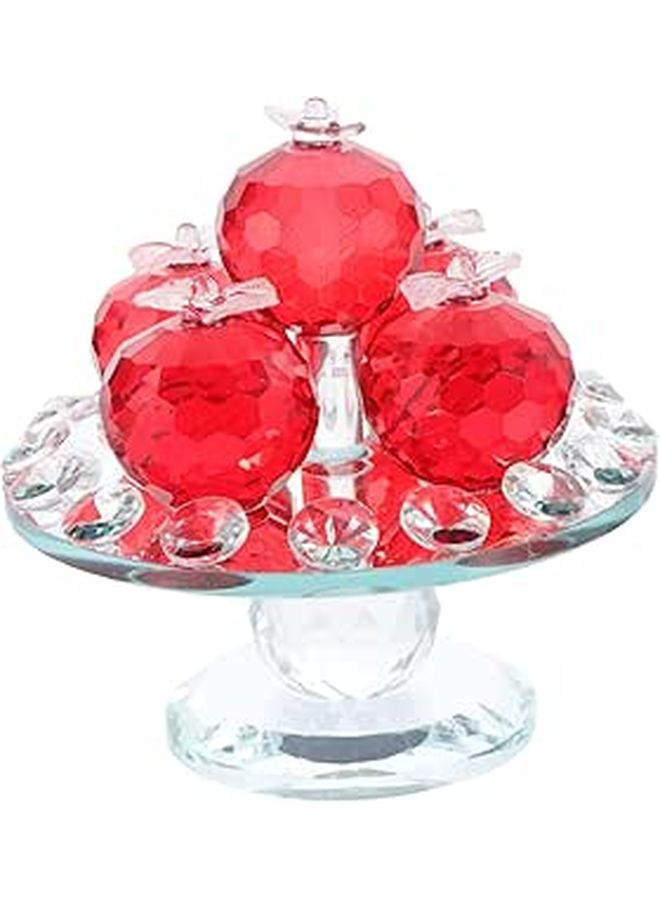 Crystal Fruit Bowl Tray Home Decor Multifunctional Centerpiece - Image 1