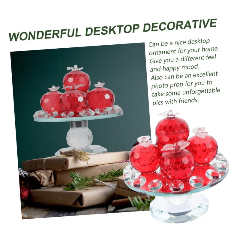 Crystal Fruit Bowl Tray Home Decor Multifunctional Centerpiece - Image 4