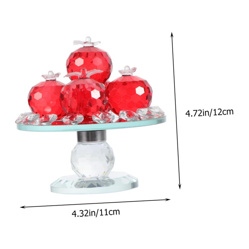 Crystal Fruit Bowl Tray Home Decor Multifunctional Centerpiece - Image 3