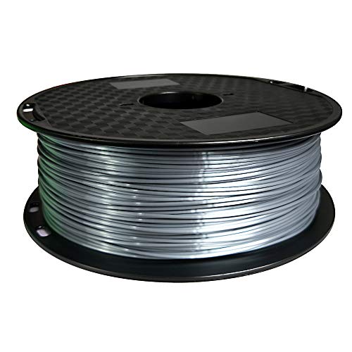 Haiteng Silk Silver PLA Filament 1KG 1.75mm 3D Printer Filament FDM 3D Printing Materials Shiny Metallic PLA Silver Color - Image 2