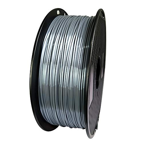 Haiteng Silk Silver PLA Filament 1KG 1.75mm 3D Printer Filament FDM 3D Printing Materials Shiny Metallic PLA Silver Color - Image 3