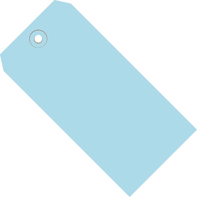 Aviditi Light Blue Shipping Tags, 13 Point Cardstock, 2-3/4" H x 1-3/8" W, Case of 1000