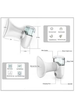 Generic 3-in-1 Portable Nano Nebulizer & Eye Mist Sprayer for Children and Adults/Portable Silent/For the Treatment of Diseases of the Nose, Deep Cleansing, Relieves Dryness & Eye Fatigue  - Image 3