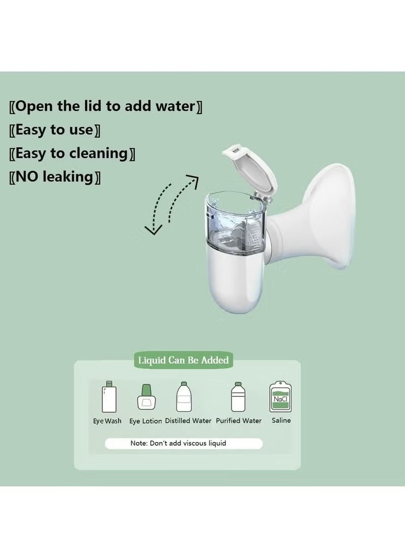 Generic 3-in-1 Portable Nano Nebulizer & Eye Mist Sprayer for Children and Adults/Portable Silent/For the Treatment of Diseases of the Nose, Deep Cleansing, Relieves Dryness & Eye Fatigue  - Image 5