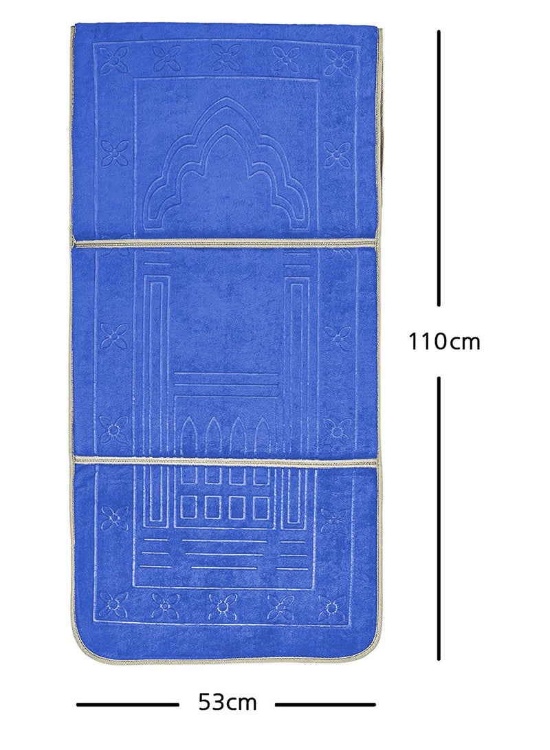 Foldable Islamic Praying Mat with Back Rest Prayer Rug with Carrying Bag Portable Cushioned Prayer Rug for Salah Size 110 X 53 Cm - Image 4