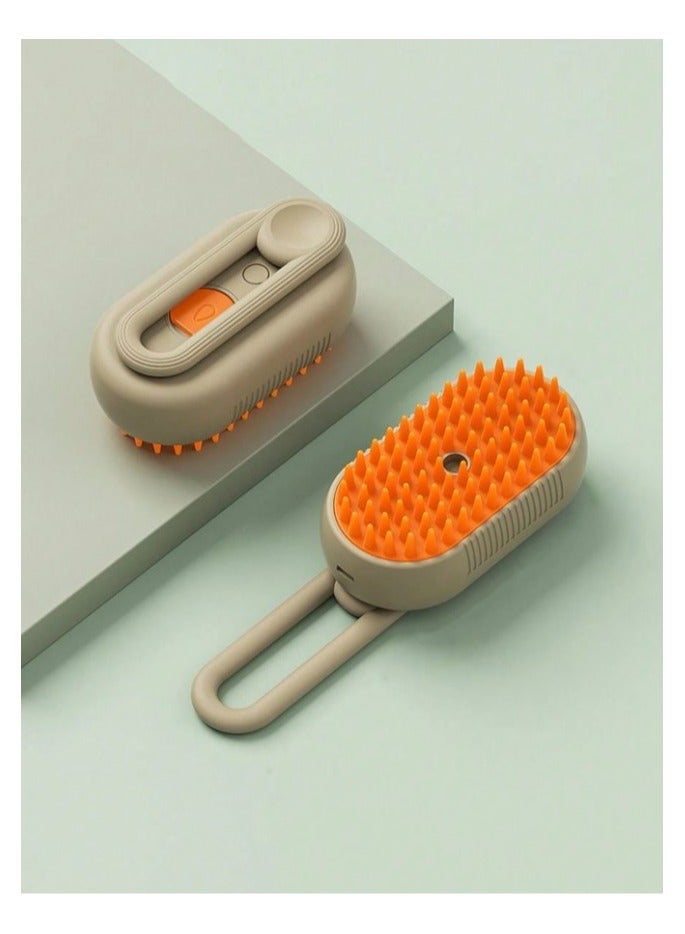 Cat Steam Brush, 3 in 1 Cat and Dog Undercoat Brushes for Grooming, Self Cleaning Steam Cat Brush for Massage, Cat Grooming Brush for Removing Tangled and Loose Hair - Image 3