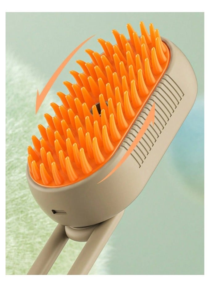 Cat Steam Brush, 3 in 1 Cat and Dog Undercoat Brushes for Grooming, Self Cleaning Steam Cat Brush for Massage, Cat Grooming Brush for Removing Tangled and Loose Hair - Image 4