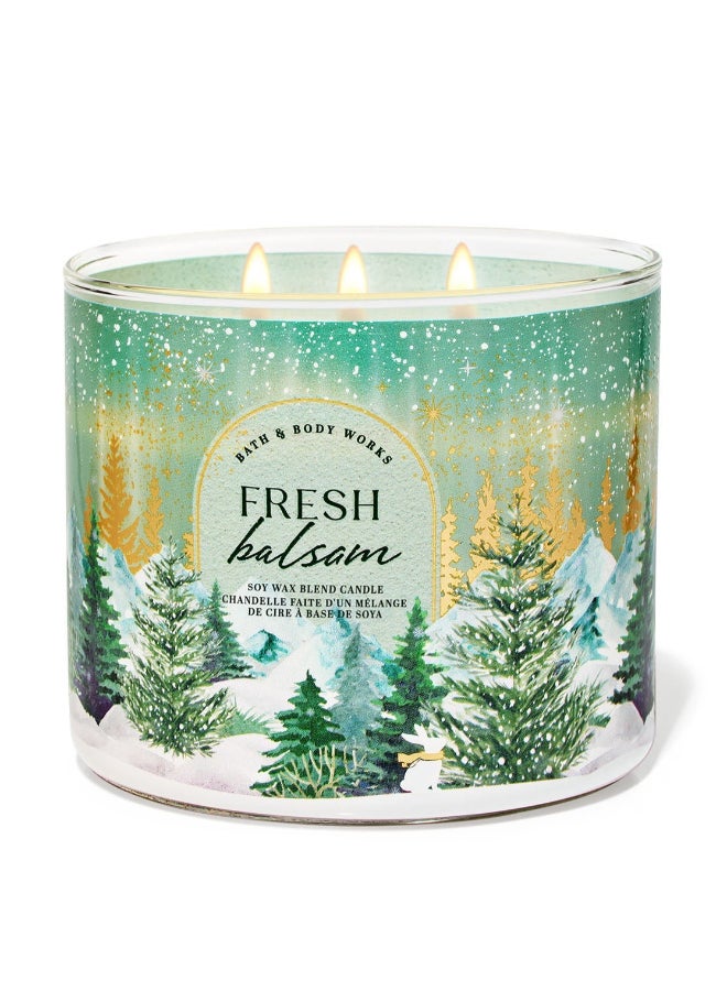 Bath & Body Works Fresh balsam 3-wick Candle