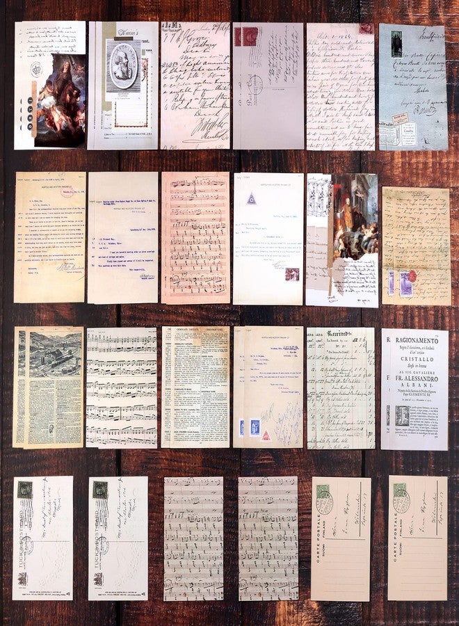 Draupnir 200pcs Vintage Junk Journal Supplies,Scrapbook Supplies Scrapbooking Paper and Stickers Ephemera for Art Aesthetic Journaling Kit Collage(Art) - Image 3