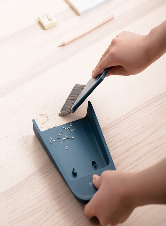 Engjajo 3 in 1 Mini Hand Brooms Small Dust Pan Scraper and Brush Set for Window Table, Desk, Countertop, Key Board, Car (Gray) ENG102 - Image 3
