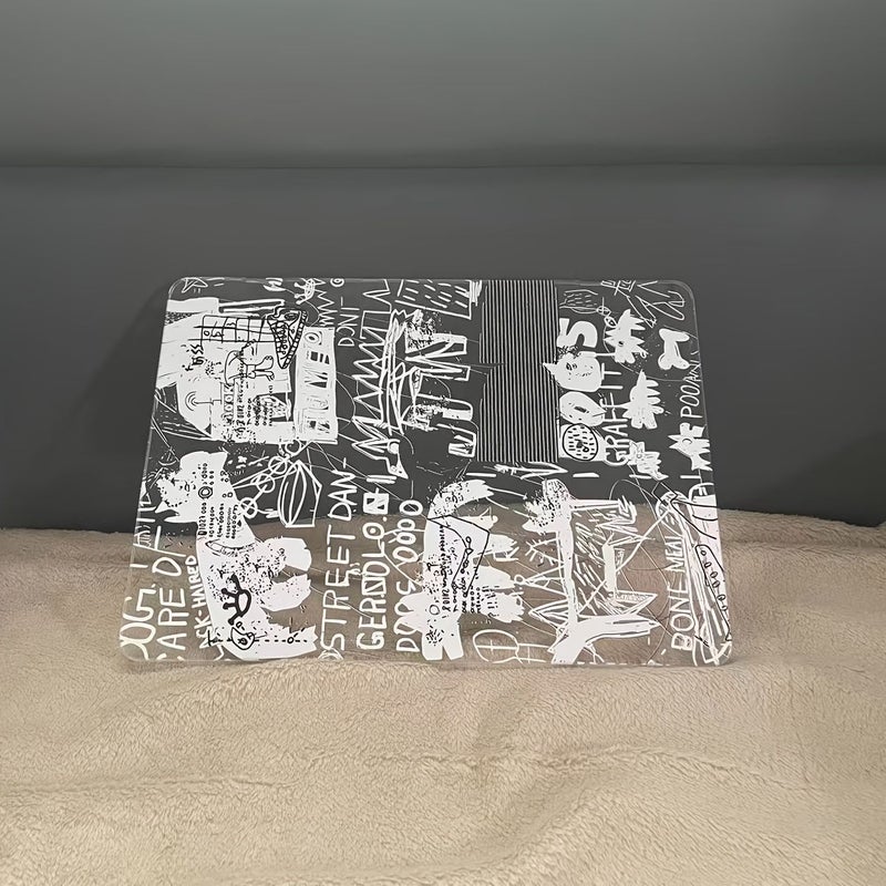 غلاف كمبيوتر محمول شبه صلب بنمط مطبوع إبداعي يتضمن غلافين علوي وسفلي متوافق مع موديلات MacBook Air Pro 11 12 13.3 13.6 14.2 15 16 16.2 بوصة 2021 2020 2019 2018 M1 M2 M3 A2337 A2179 13.3 Pro A1706 1708 1989 2159 بدون شعار مجوف - Image 4