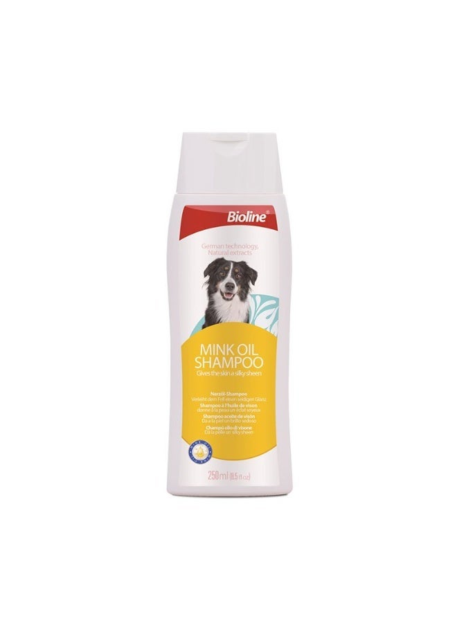 Bioline Mink Oil Shampoo for Dogs 250ml,Itching Antibacterial Natural Mink Oil Dog Shampoo, White Orange - Image 4