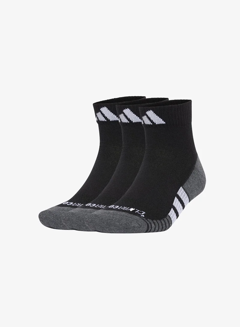 Adidas 3 Pack Performance Climacool Cushioned Quarter Socks