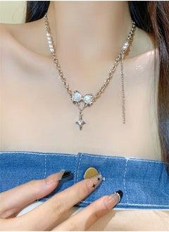 Generic Butterfly Bow Pearl Necklace  - Image 5