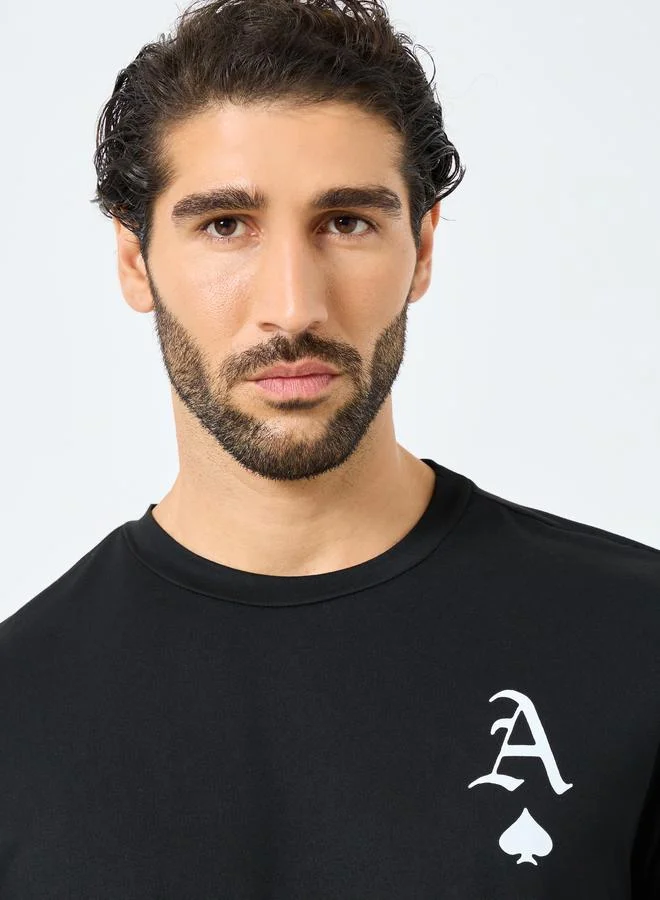 Take Two Take Two Graphic Print Round Neck T-Shirt