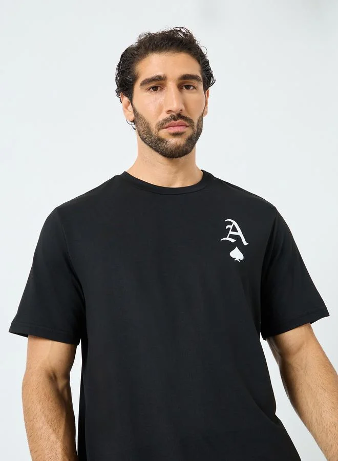 Take Two Graphic Print Round Neck T-Shirt