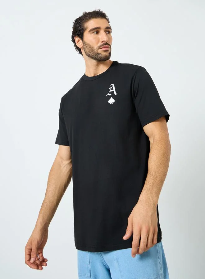 Take Two Graphic Print Round Neck T-Shirt