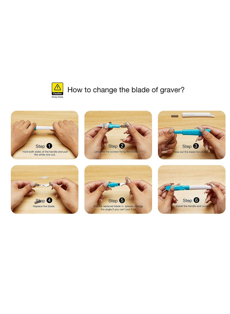 Zikra Precision Craft Vinyl Weeding Tool Set - Reusable and Stylish Tools for Silhouette, Siser, Oracal 631, 651, 751 Vinyl Projects. Perfect for All Your Crafting Needs! - Image 4