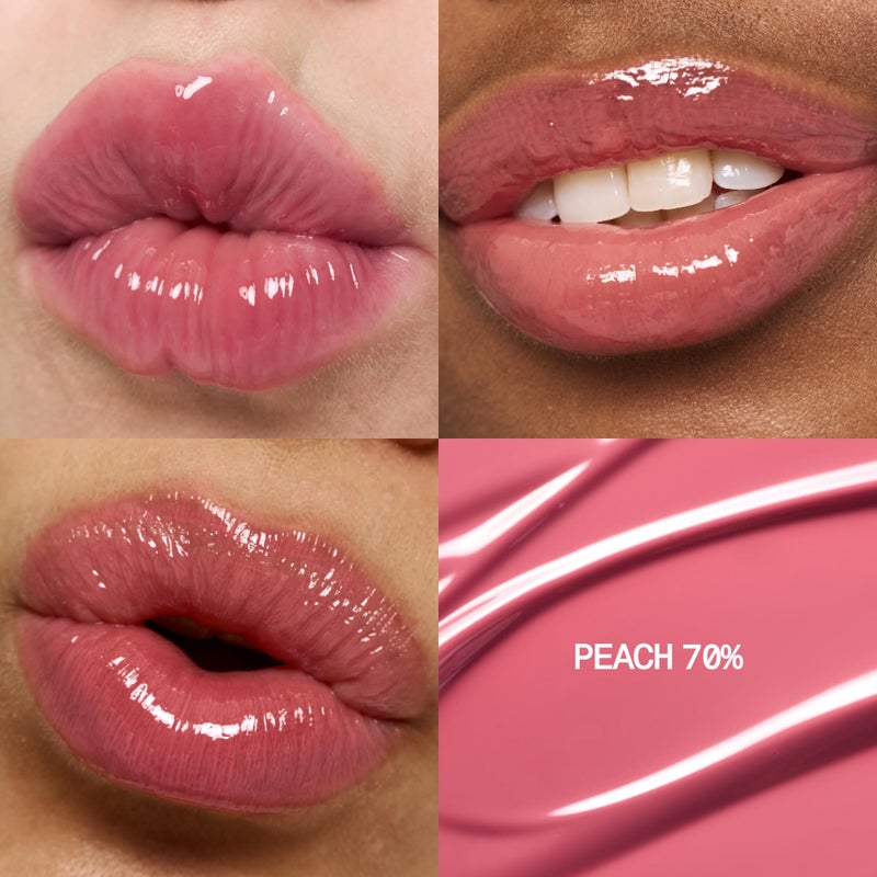 fwee 3D Voluming Gloss 70% (Rich) | Peach 70% | High Shine, Non-Sticky Lip Gloss for Makeup | Long-Lasting, Moisturizing Gel Formula | 30%, 70% Pigment Options | 5.3g - Image 2