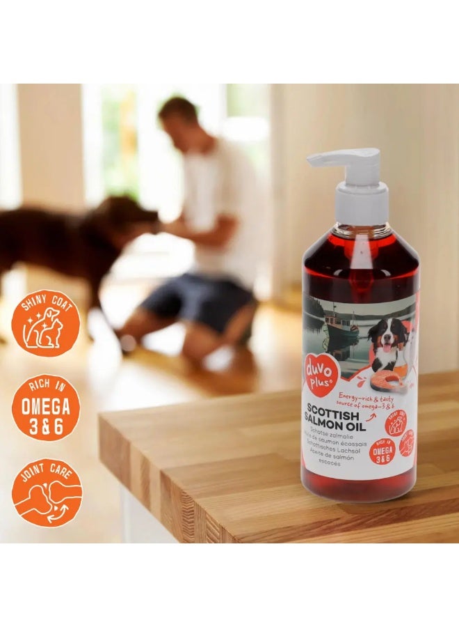 Duvo + زيت السلمون الاسكتلندي من دوفو+ للقطط والكلاب 500 مل - Image 2