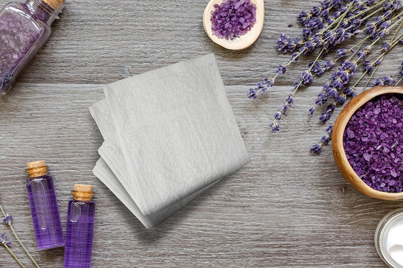 Textila Basic Hand Towels 16x26 Inches â€“ Pack of 12 â€“ White Color â€“ Soft and Absorbent Multipurpose Cotton Towels for Bathroom, Spa, Gym, Salon, Hotel, and Everyday Use - Image 5