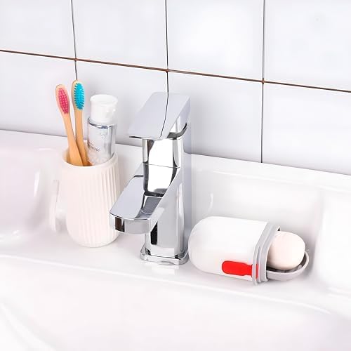 Aseenaa Combo Capsule Shape Plastic Portable Toothbrush Case Holder with Soap Case Holder, Storage Box Container Bathroom Organizer for Travel, Indoor & Outdoor | Set of 4 | Color : Multicolor - Image 3
