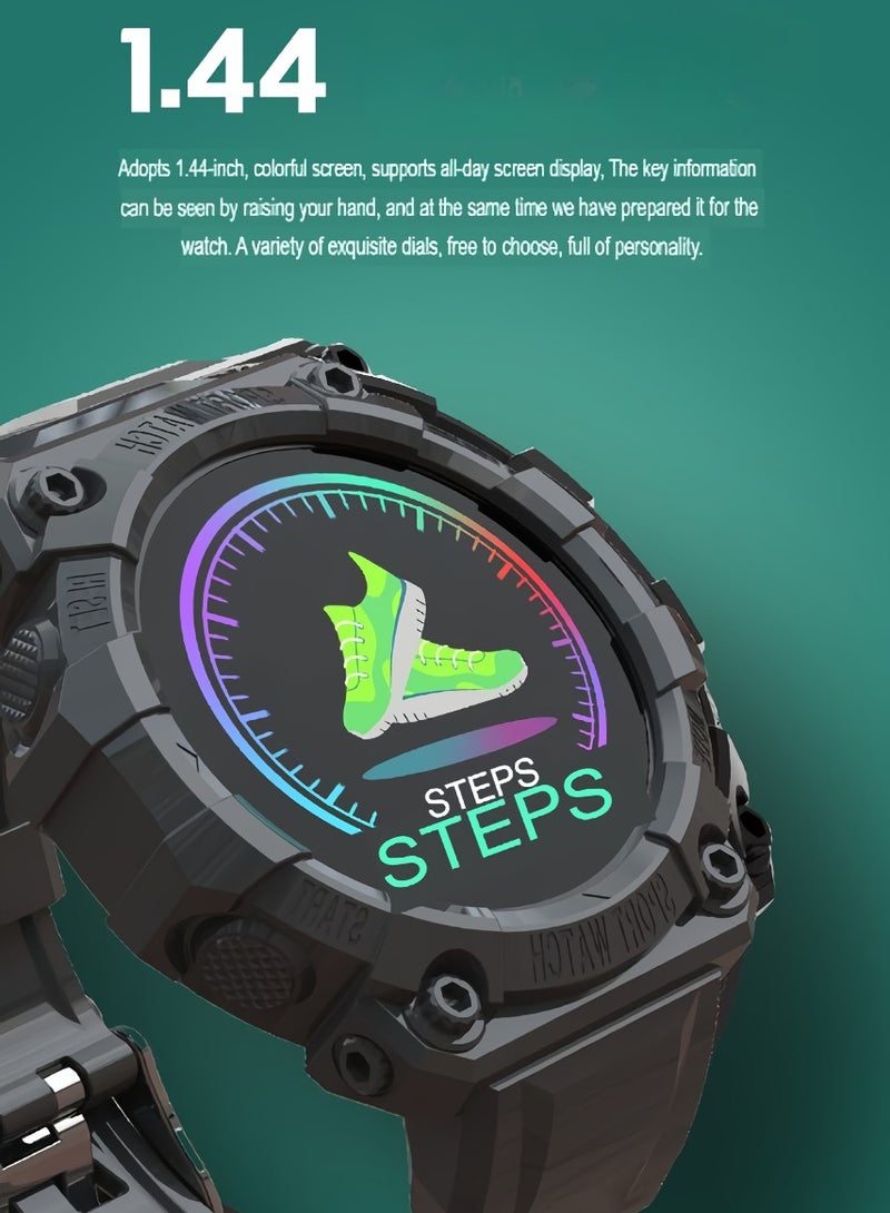 FD68S Smart Watch, Lightweight And Comfortable Touch Screen Display Sports Watch, Waterproof Sleep Monitor Bluetooth Fitness Watch For Kids And Adults, (1pc, Black And Red) - Image 2