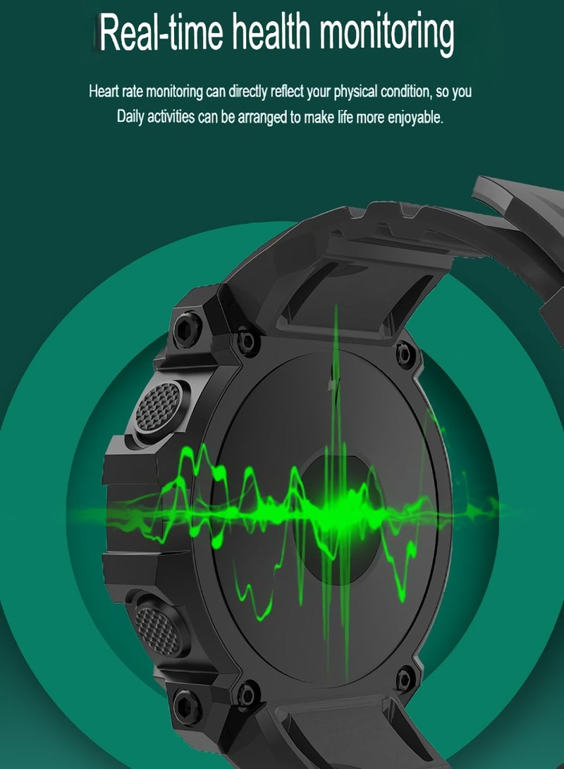 FD68S Smart Watch, Lightweight And Comfortable Touch Screen Display Sports Watch, Waterproof Sleep Monitor Bluetooth Fitness Watch For Kids And Adults, (1pc, Black And Red) - Image 3