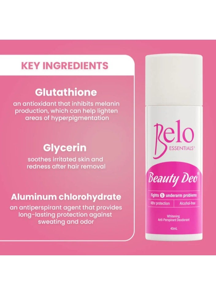 Belo Beauty Deo Roll-On - 40ml - Image 3