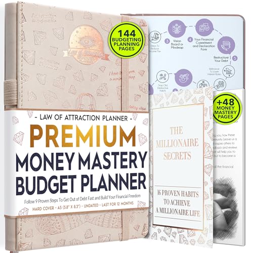 Budget Planner and Monthly Bill Organizer Finance Planner 12Month Journey to Financial Freedom Bill Payment Tracker Monthly Organizer Money Saving Expense Tracker Undated Budgeting Journal