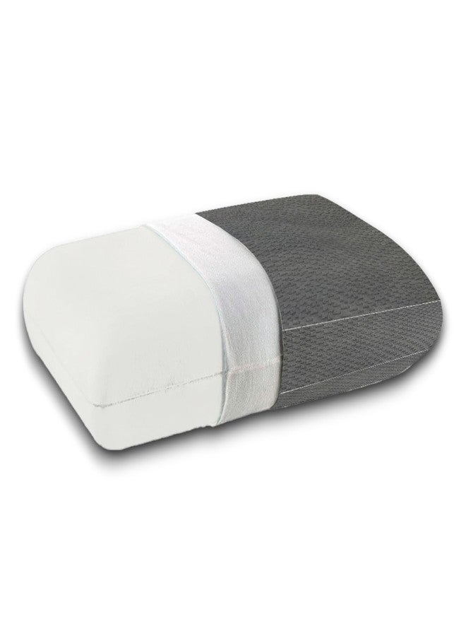 CUSHIO Cooling Gel Memory Foam Pillow | Size 24"x16"x4" (Set of 1) Cervical Pillow for Relieving Neck & Shoulder Pain with Free Pillow Cover (Grey) - Image 1