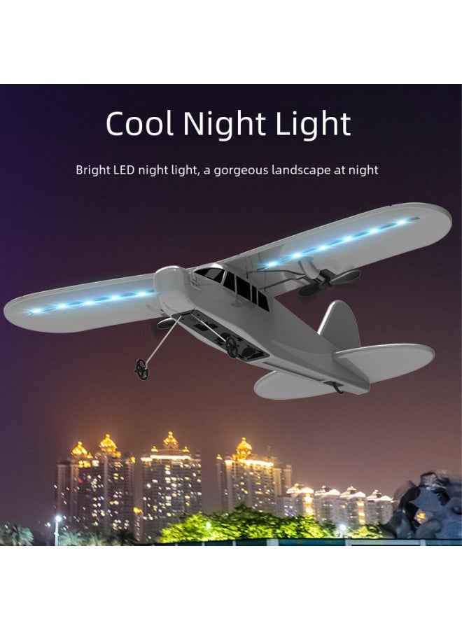 Rc Airplane Toy - Large Scale Aircraft Model High Precision Control For Outdoor Flight Experience-Color:Camouflage Blue-Specifications:One Battery  - Image 3