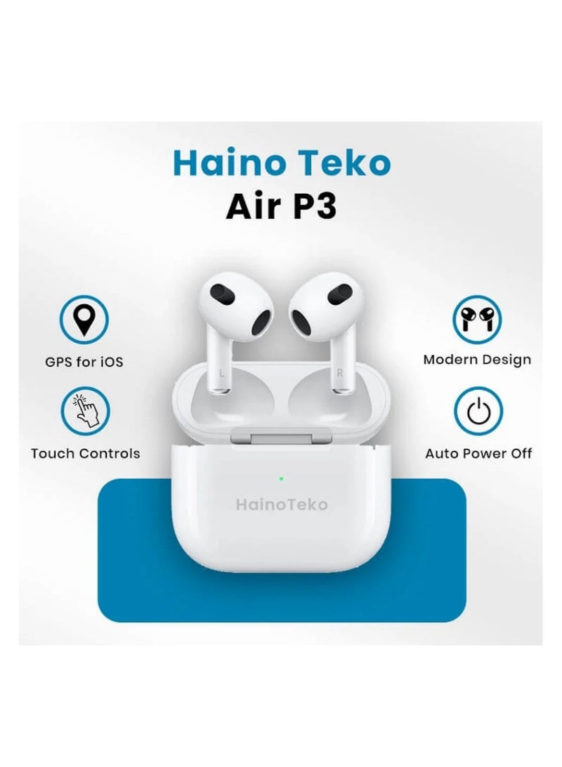 Haino Teko HainoTeko Earbuds, AIR P3, White - Image 1