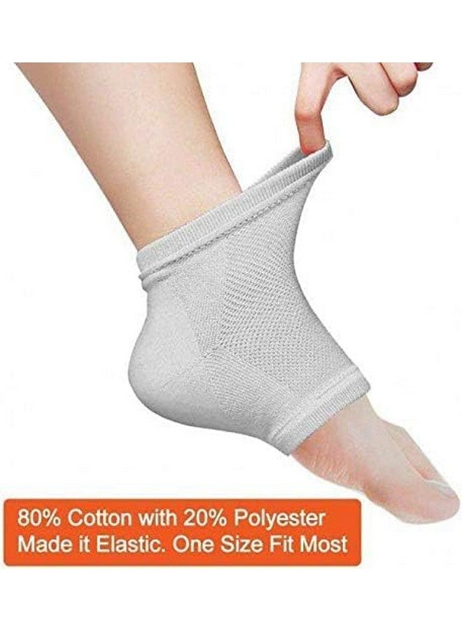 ZEXREL® Silicone Gel Heel Socks for Dry Hard Cracked Heel Repair Pad, Swelling & Pain Relief, Cushion Support, Foot Care, Ankle Protection, Plantar Fasciitis for Men and Women- Multi - Image 2