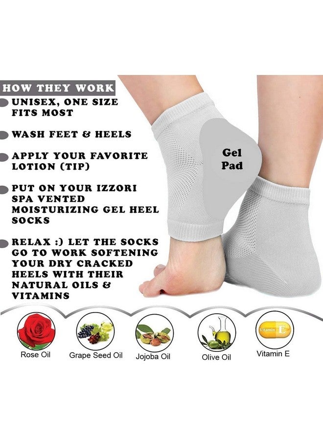 ZEXREL® Silicone Gel Heel Socks for Dry Hard Cracked Heel Repair Pad, Swelling & Pain Relief, Cushion Support, Foot Care, Ankle Protection, Plantar Fasciitis for Men and Women- Multi - Image 4