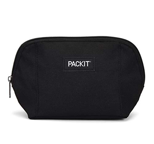 PackIt Freezable Snack Bag, Black, Built with EcoFreeze Technology, Foldable, Reusable, Zip Closure Locks in Cool Dry Air, Great for All Ages, and Fresh Snacks On the Go - Image 1