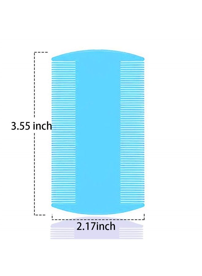 4 Packs Combs Double sided Pet Combs Grooming Flea Tick Lice Dandruff Removal Fine Tooth Hair Combs for Cats Dogs Puppy…