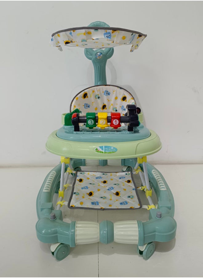 kiddoz Multifunctional Baby Walker - Mint Green 