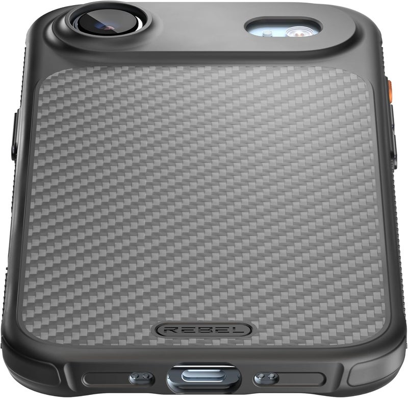 Rebel iPhone Air Case [GEN7 Aramid Fiber] Rugged MagSafe Compatible, Anti-Slip Sides Shock Resistant Metal Buttons Upgraded Camera Button Protection Design - Image 3