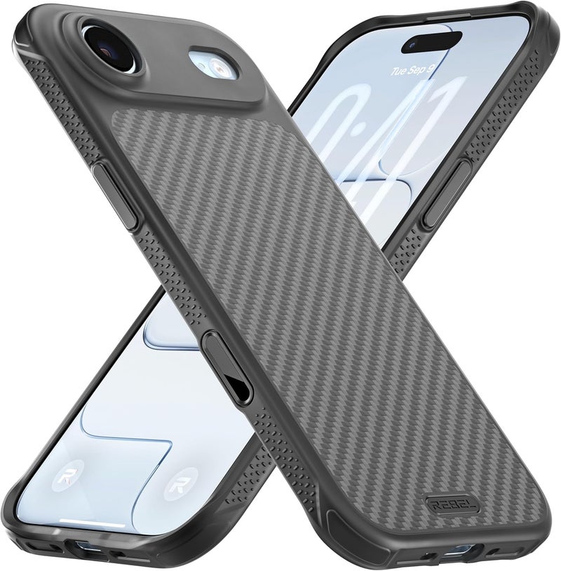 Rebel iPhone Air Case [GEN7 Aramid Fiber] Rugged MagSafe Compatible, Anti-Slip Sides Shock Resistant Metal Buttons Upgraded Camera Button Protection Design - Image 1