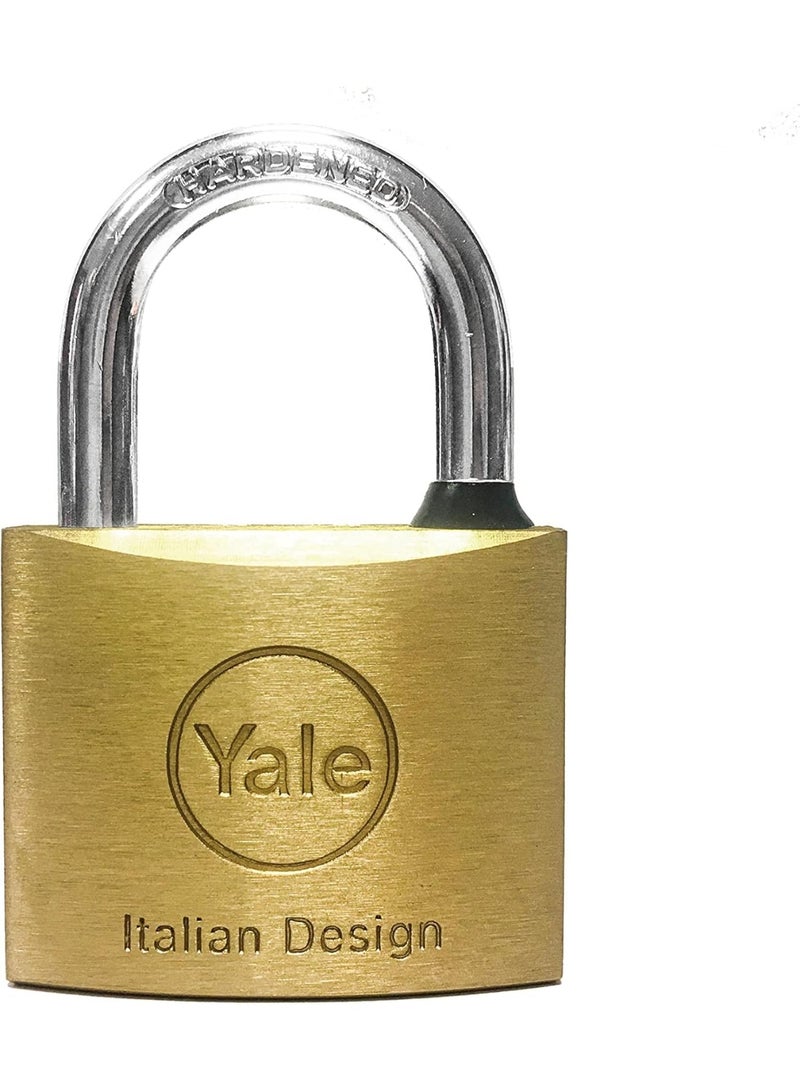 Yale 15-0110-6032-00-0201 110 Series Brass Padlock 60Mm Brass - Image 1
