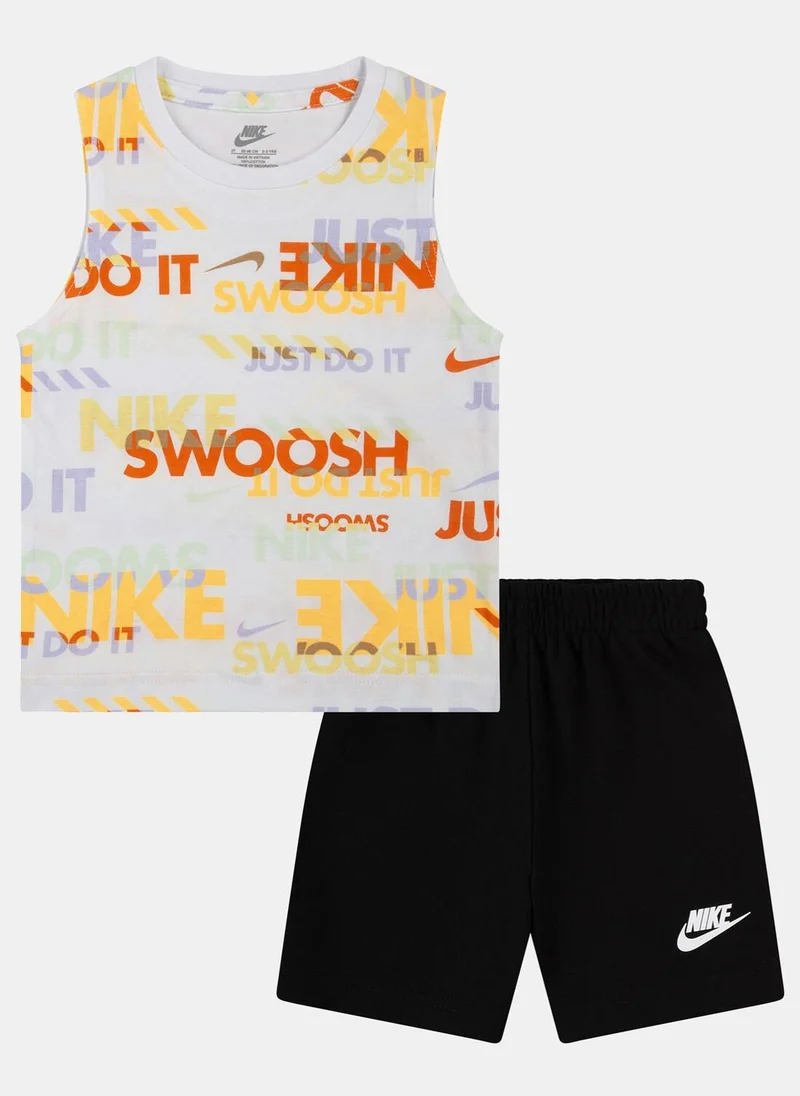 Nike Kids' Sportswear Printed Tank Top and Shorts Set