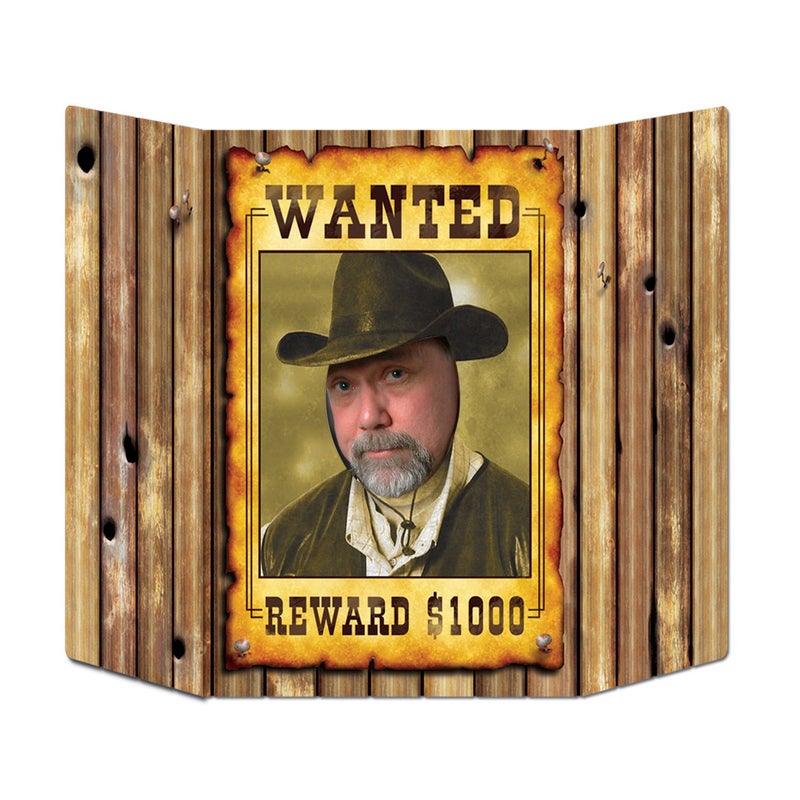 Beistle Wanted Poster Photo Prop Party Accessory 1 count 1Pkg