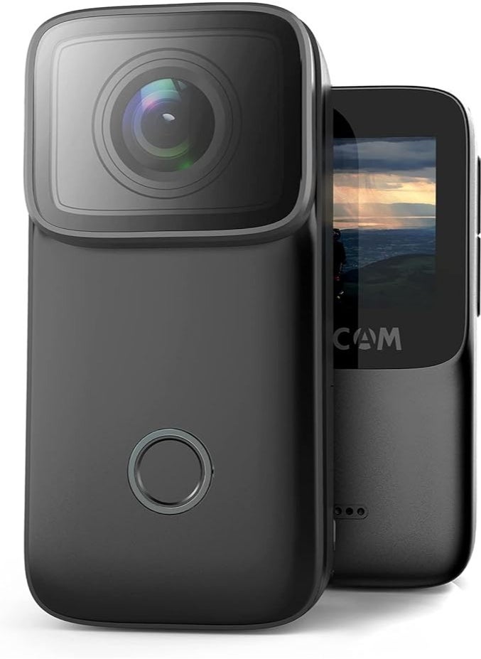 SJCAM - SJCAM C200 Action Camera 4KHD Handheld Portable Lightweight 40M Underwater Waterproof Camera with Stabilization, 154° FOV Zoom Lens, Action Cam for Helmet, Bicycle, Vlogging - Image 1